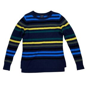 Halogen‎ 100% Cashmere Striped Pullover Sweater Small
